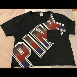 Cropped PINK short-sleeve top for sale ✨